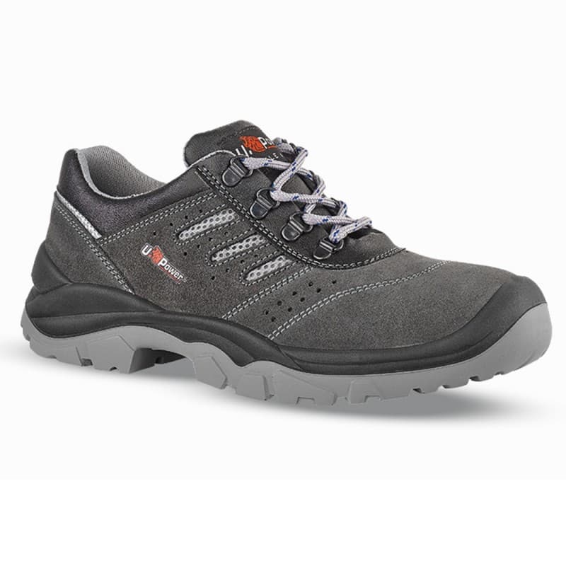 U-Power - Chaussures de sécurité basses classiques et robustes BELL - Environnements secs et chauds - S1P SRC - 38 - Gris
