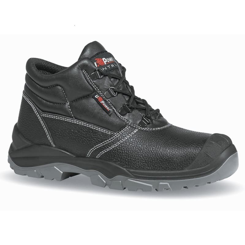 U-Power - Chaussures de sécurité montantes anti perforation SAFE UK - Environnements S3 SRC - 35 - Noir