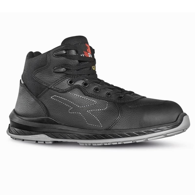 U-Power - Baskets de sécurité hautes anti perforation SCURO - Usage général - ESD S3 CI SRC - 35 - Noir