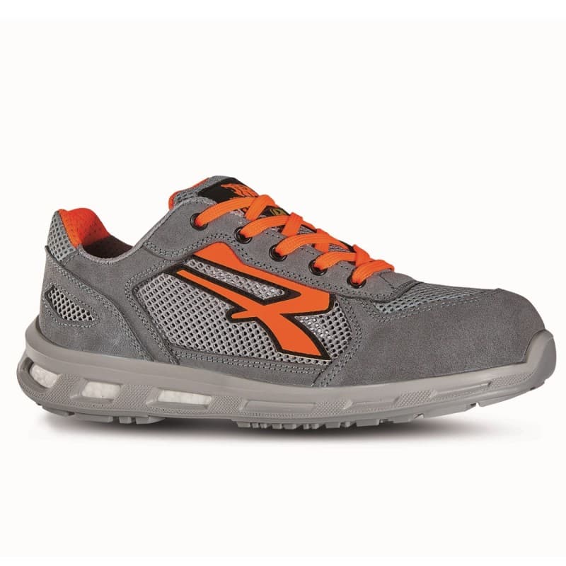 U-Power - Baskets de sécurité basses légères et confortables ULTRA - Environnements secs - S1P SRC ESD - 35 - Gris / Orange