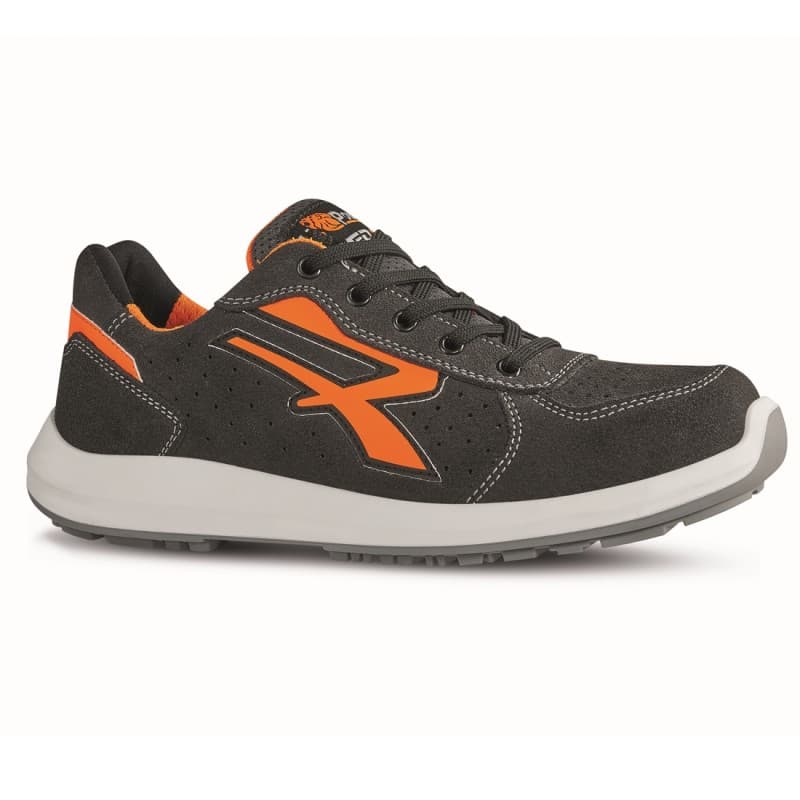 U-Power - Baskets de sécurité basses légères et confortables SIRIO - Environnements secs - S1P SRC ESD - 35 - Noir / Orange