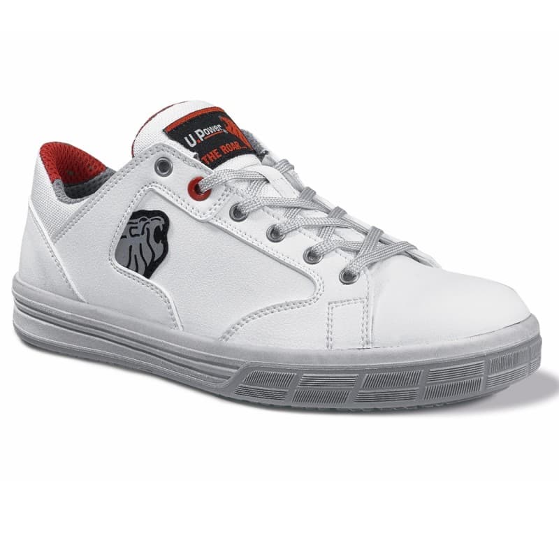 U-Power - Baskets de sécurité basses légères DOVER - Environnements humides et aseptisés - S3 SRC - 38 - Blanc