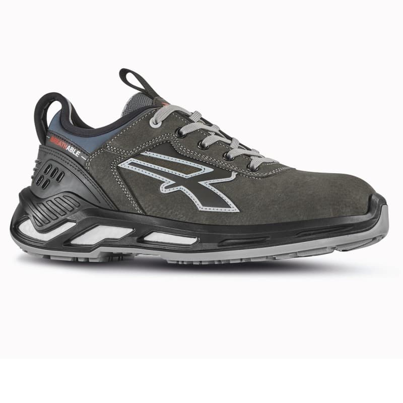 U-Power - Baskets de sécurité basses avec renfort anti-shock BYRON -Usage général - ESD S3 SRC CI - 35 - Gris