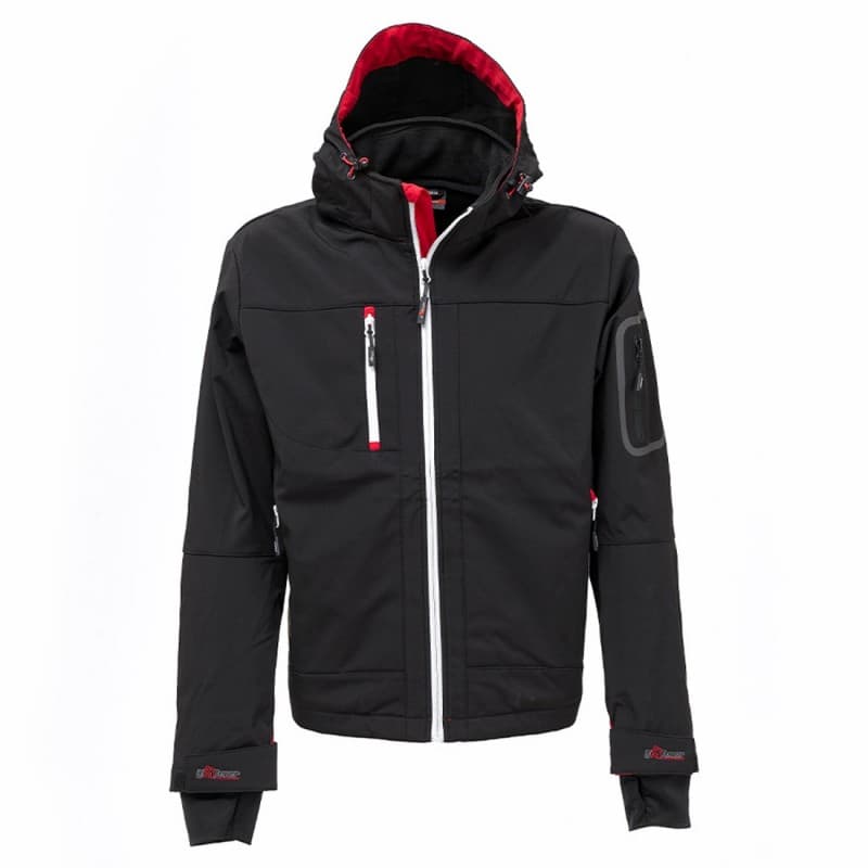 U-Power - Veste Softshell de travail déperlante noire Stretch METROPOLIS - XS - Noir