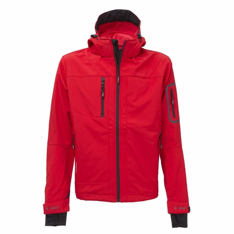 U-Power - Veste Softshell de travail rouge déperlante Stretch METROPOLIS - XS - Rouge
