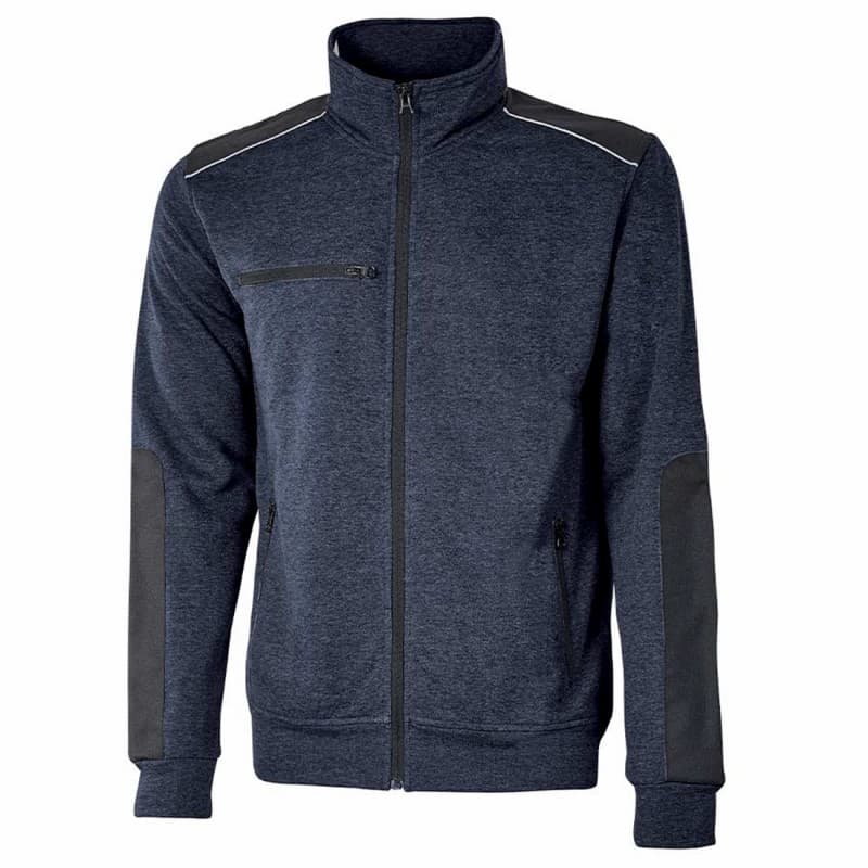U-Power - Sweat-shirt bleu foncé zippé SNUG - S - Bleu Foncé