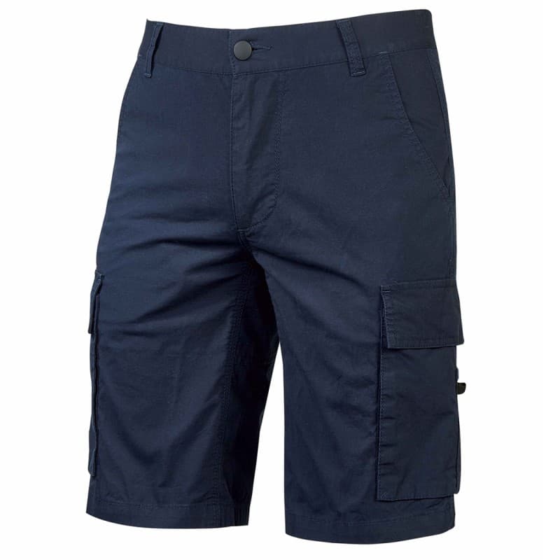 U-Power - Bermuda de travail bleu foncé Slim SUMMER - S - Bleu Foncé