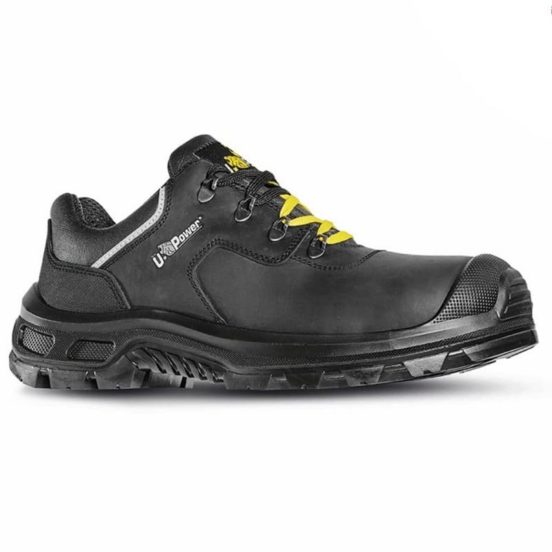 U-Power - Chaussures de sécurité basses ultra résistantes DRAX - Environnements exigeants - S3 SRC ESD CI - 38 - Noir / Jaune