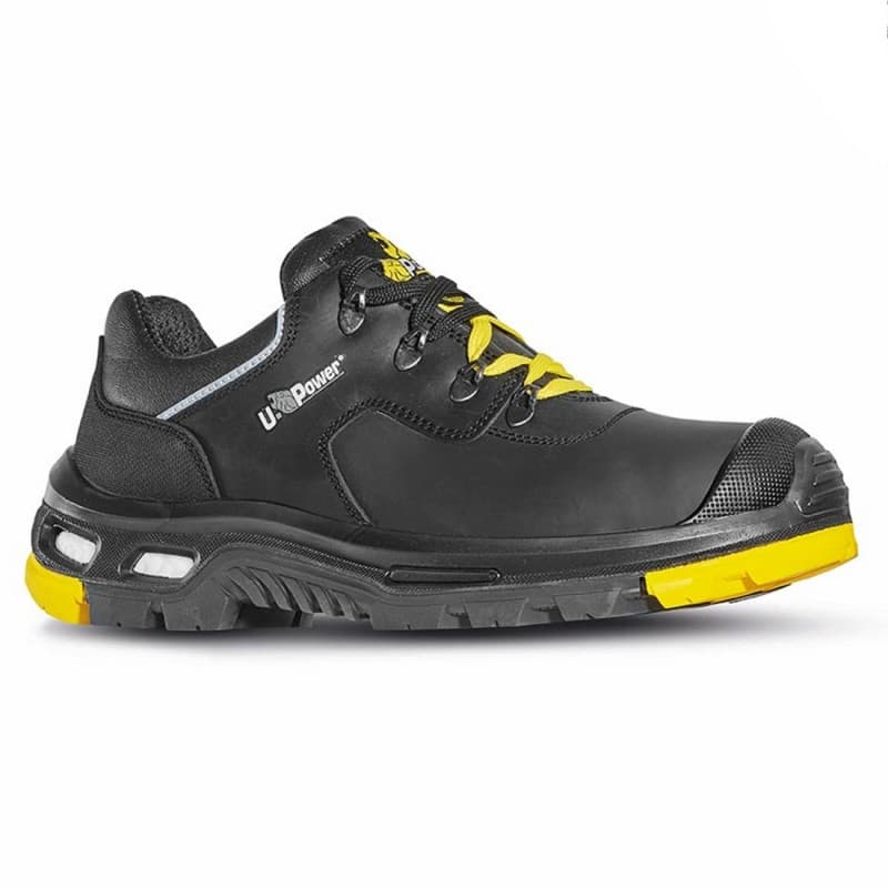 U-Power - Chaussures de sécurité basses ultra résistantes YARVIS - Environnements exigeants - S3 HRO SRC CI - 38 - Noir / Jaune