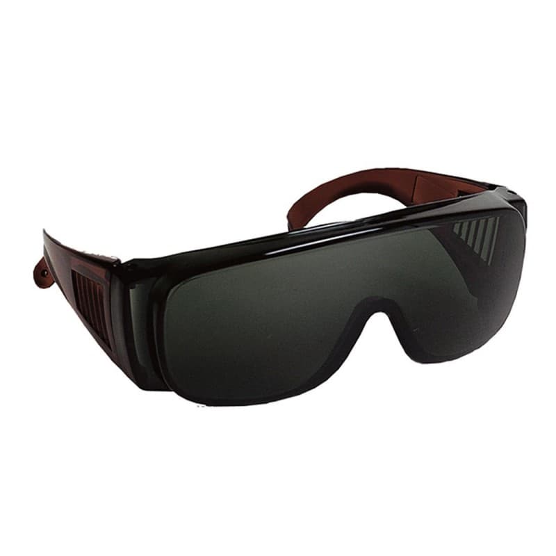 Coverguard - Lunettes de sécurité  teintées IR5 anti-rayures K avec monture polycarbonate VISILUX (Pack de 10) - Unique - Noir