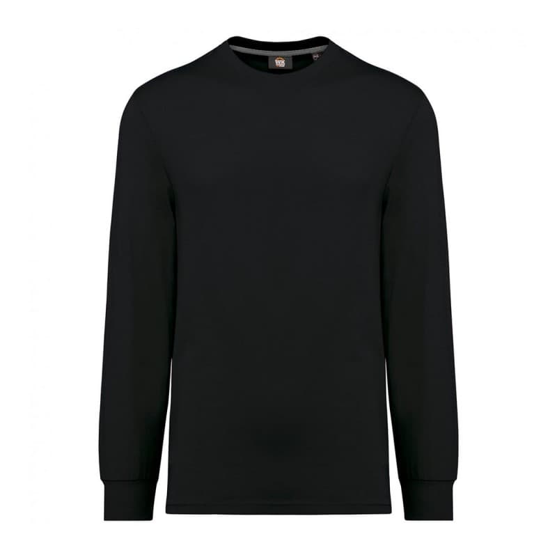 WK - Tee-shirt écoresponsable manches longues mixte - XXS - Noir