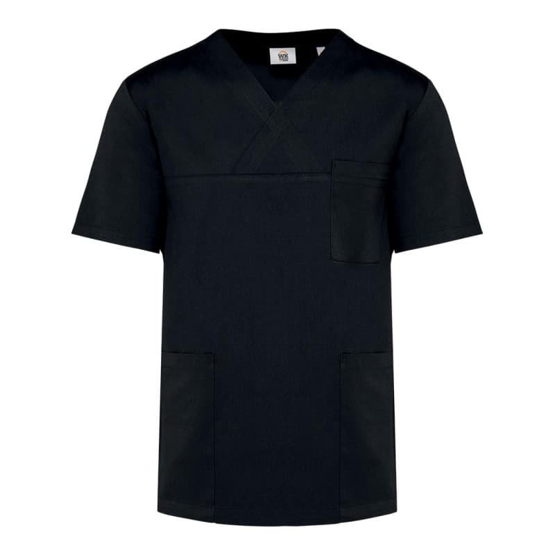 WK - Tunique médicale avec manches courtes en polycoton mixte - XS - Noir