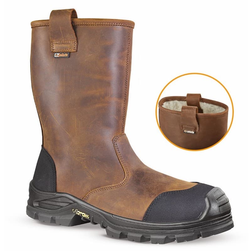 Jallatte - Bottes de sécurité marron et noire JALBOX SAS S3 CI HI HRO SRC - 38 - Marron / Noir