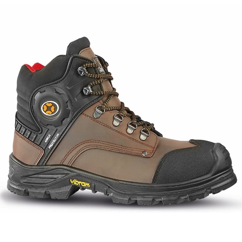 Jallatte - Chaussures de sécurité hautes marron et noire JALORKA SAS S3 CI HI AN HRO SRC - 38 - Marron / Noir