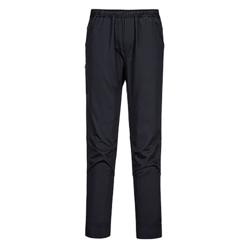 Portwest - Pantalon de cuisine avec ceinture élastiquée confortable et déperlant - L - Noir