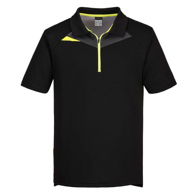 Portwest - Polo manches courtes en tissu respirant coupe slim fit DX4 - L - Noir