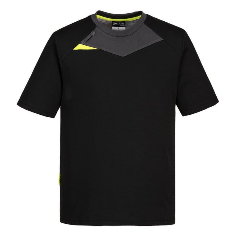 Portwest - Tee-shirt manches courtes en tissu respirant coupe slim fit DX4 - L - Noir