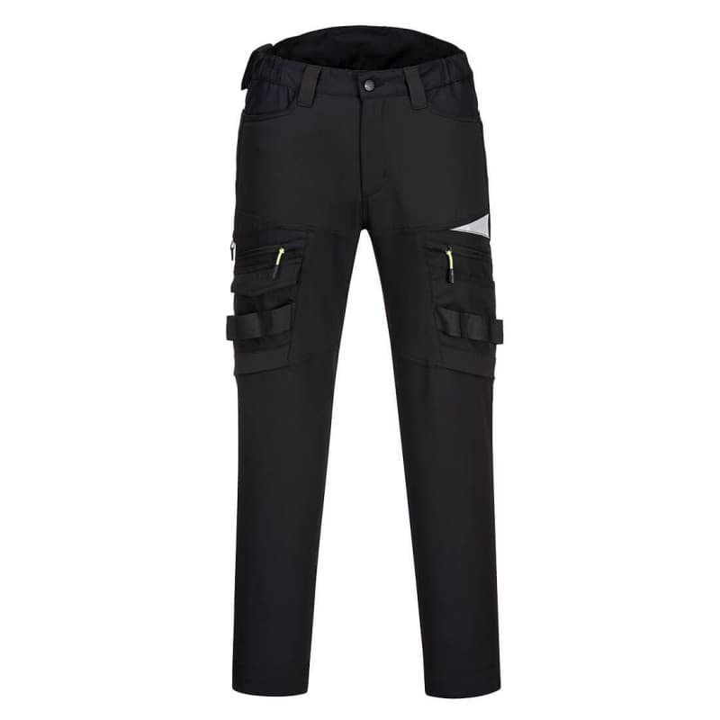 Portwest - Pantalon de travail stretch coupe slim fit avec liseré réfléchissant DX4 - 36 - Noir