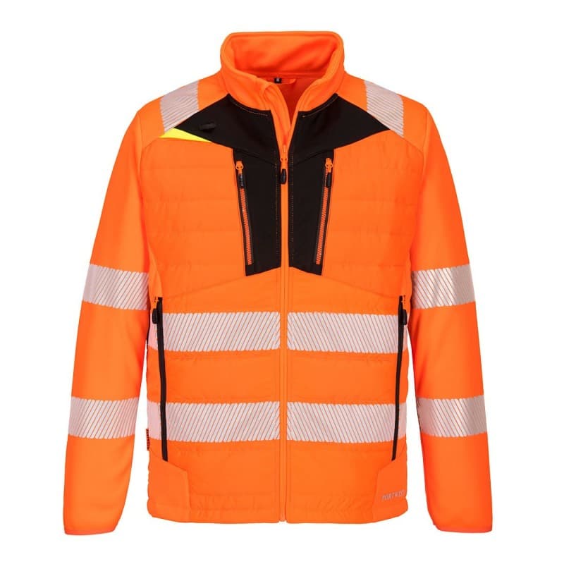 Portwest - Veste de travail légère et chaude DX4 haute visibilité classe 2 et 3 - 4XL - Orange / Noir