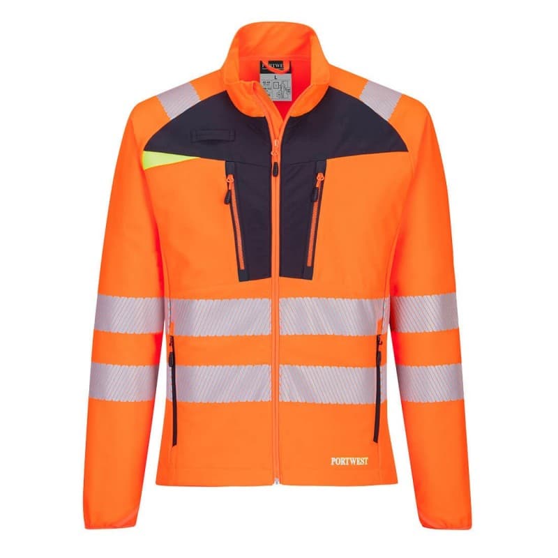 Portwest - Sous-vêtement technique stretch léger et respirant coupe slim fit DX4 haute visibilité classe 2 - 4XL - Orange / Noir