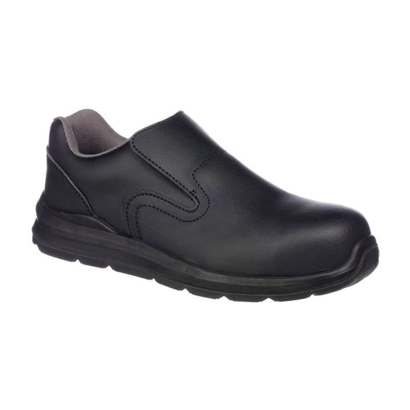 Portwest - Chaussures de sécurité basses à enfiler en microfibre embout composite S2 - 36 - Noir