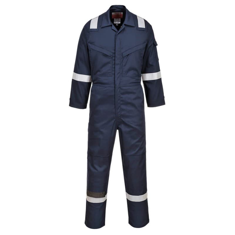 Portwest - Combinaison de travail insectifuge et résistante à la flamme en Bizflame - L - Bleu Marine