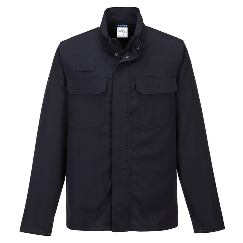 Portwest - Veste de protection contre les particules de métal en fusion en Aluflame - L - Bleu Marine