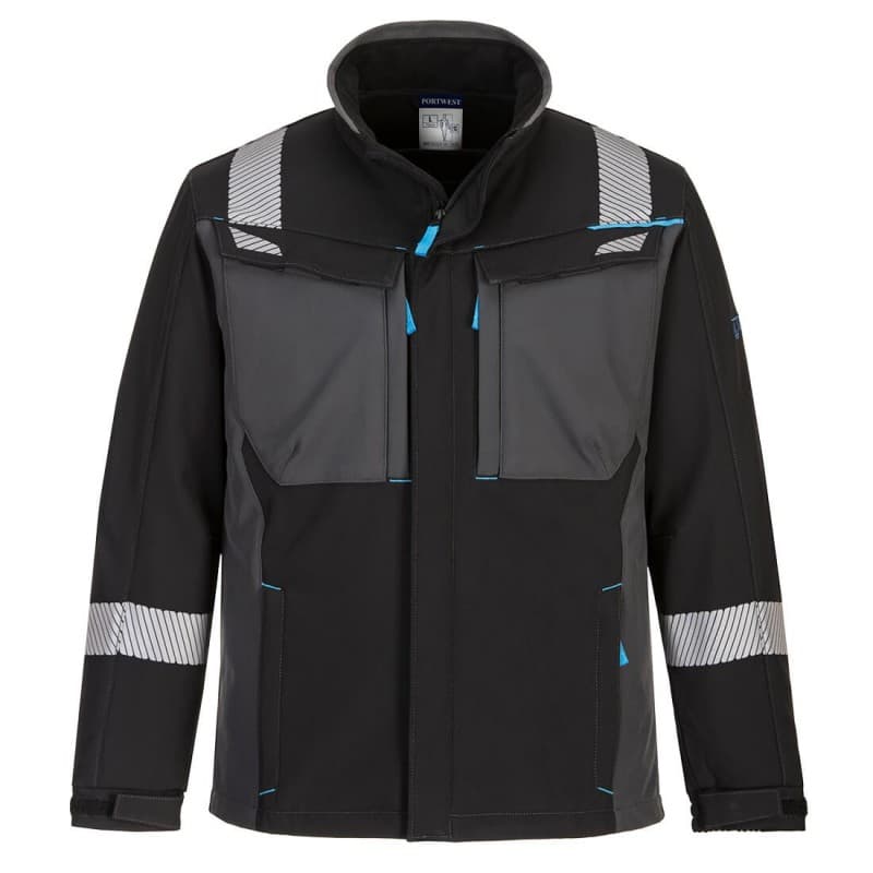 Portwest - Softshell de travail résistant à la flamme en Modaflame WX3 - L - Noir
