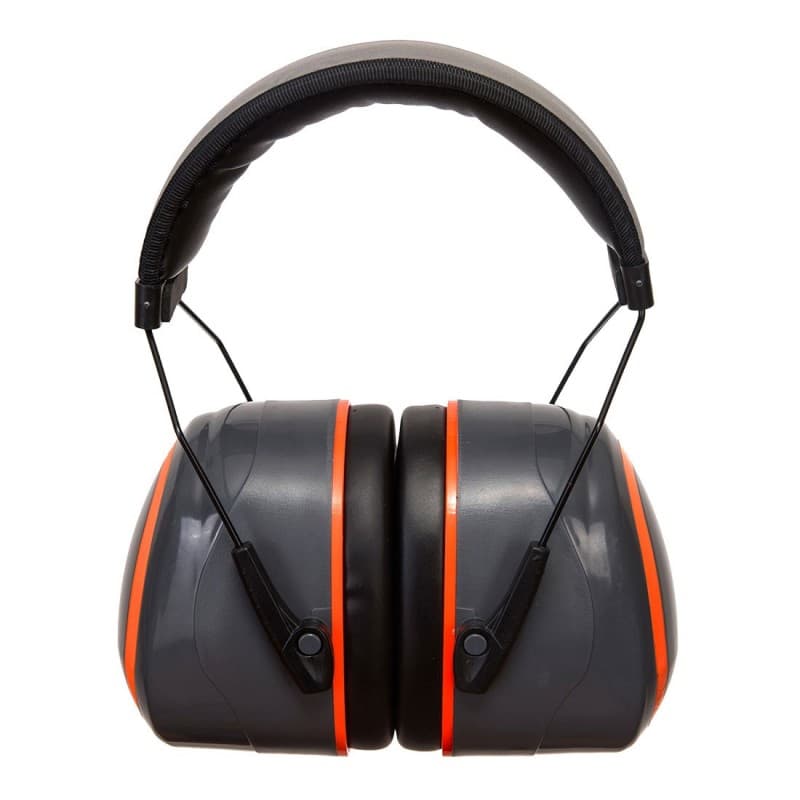 Portwest - Casque anti-bruit EXTREME haute visibilité SNR 36db - Unique - Gris / Orange