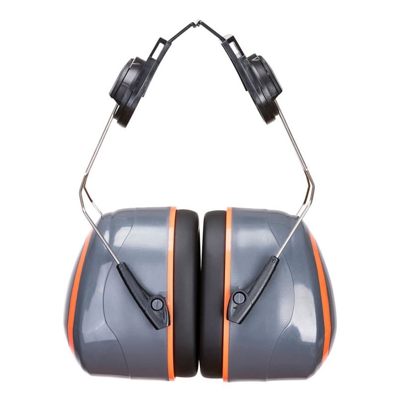 Portwest - Coquilles anti-bruit Extrême nouvelle génération compatibles casques ENDURANCE SNR 33db - Unique - Gris / Orange