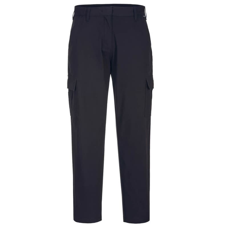 Portwest - Pantalon de travail stretch coupe slim en coton style Cargo pour femmes - 40 - Noir