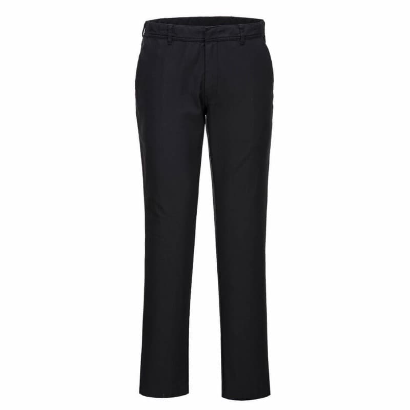 Portwest - Pantalon de travail pour femmes stretch coupe slim en coton style Chino - 40 - Noir