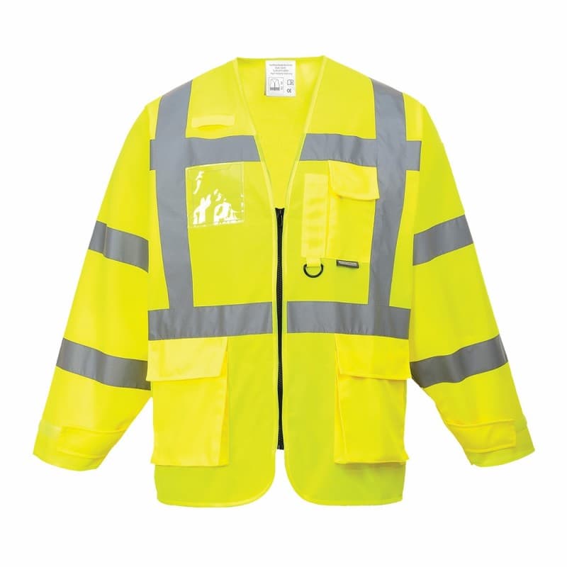 Portwest - Gilet de sécurité manches longues EXECUTIVE haute visibilité classe 3 - L - Jaune