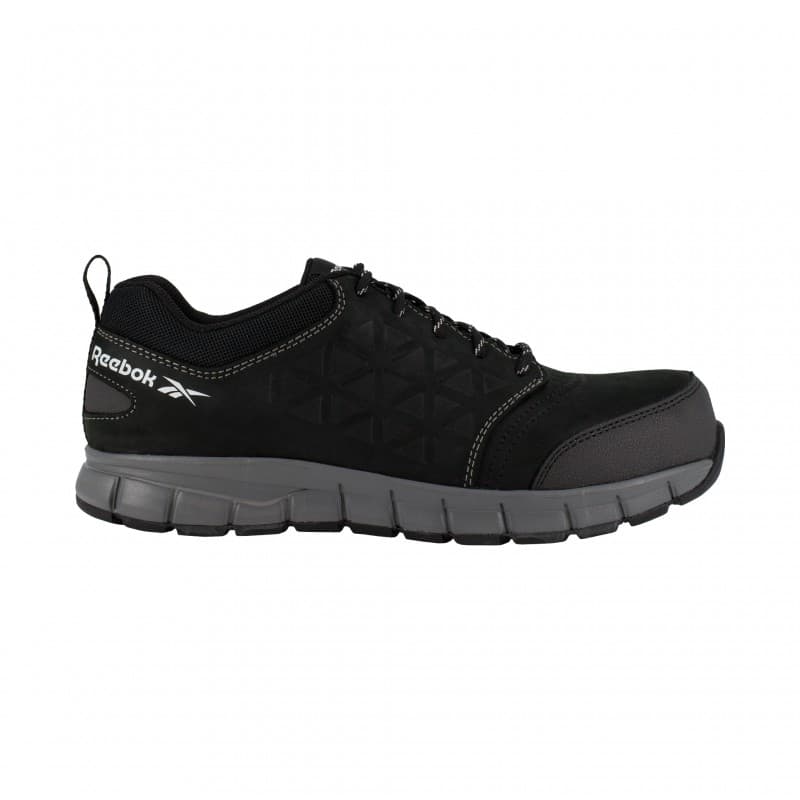 Reebok - Chaussures de sécurité basses noire en cuir imperméable embout aluminium S3 SRC - 36 - Noir