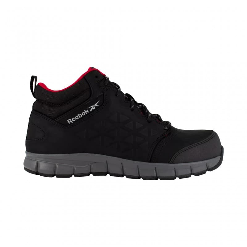 Reebok - Chaussures de sécurité montantes noire en cuir imperméable embout aluminium S3 SRC - 36 - Noir
