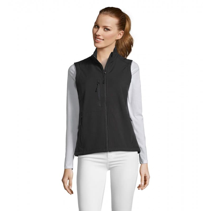 Sol's - Softshell femme sans manches RALLYE WOMEN - S - Noir
