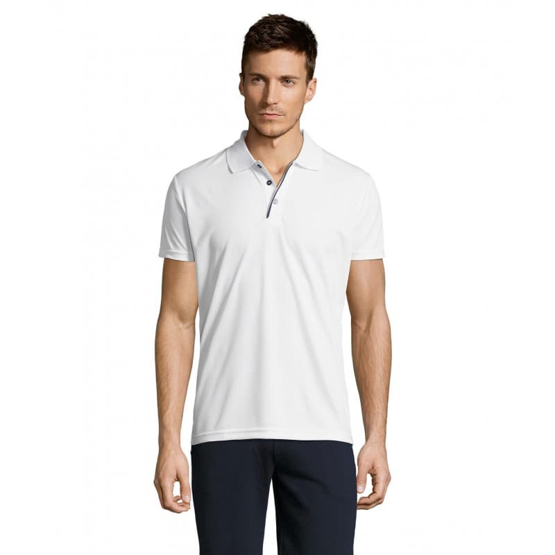 Sol's - Polo sport homme PERFORMER MEN - S - Blanc