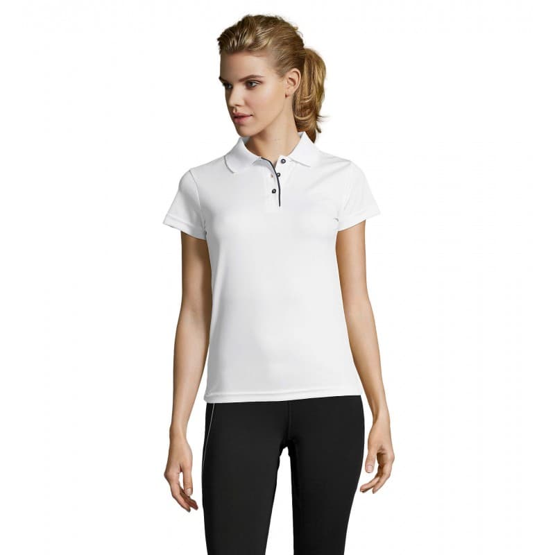 Sol's - Polo sport femme PERFORMER WOMEN - S - Blanc