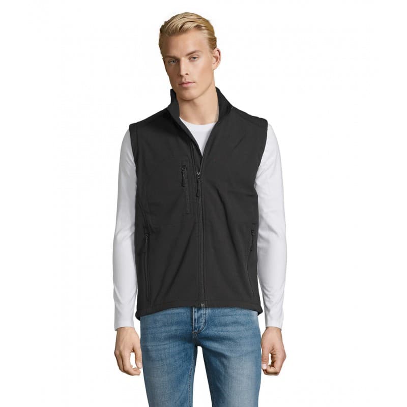Sol's - Softshell homme sans manches RALLYE MEN - S - Noir