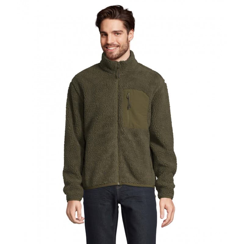 Sol's - Blouson de travail sherpa unisexe FURY - XS - Kaki