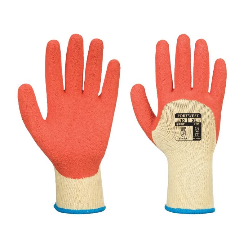 Portwest - Gants manutention en mousse de latex Extra Grip (Pack de 12) - 9 - Orange