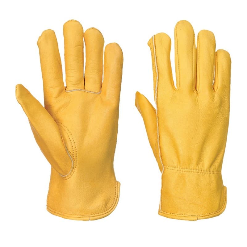 Portwest - Gants Driver en cuir doublés - 9 - Marron