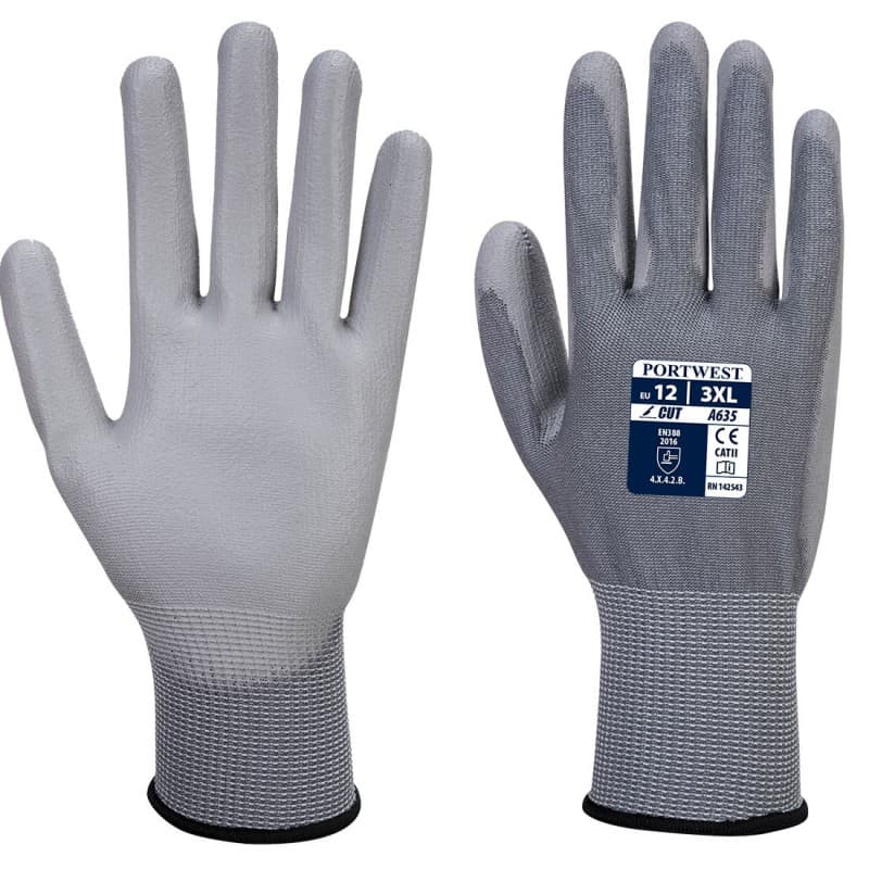 Portwest - Gants anti-coupures Eco de niveau B (Pack de 12) - 9 - Gris