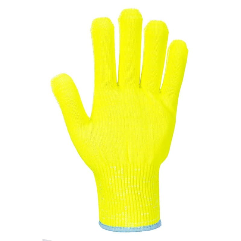 Portwest - Gants anti coupures de niveau D Jauge 13 et anti chaleur Pro Cut Liner - 9 - Jaune