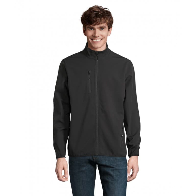 Sol's - Veste homme zippée softshell FALCON MEN - S - Noir