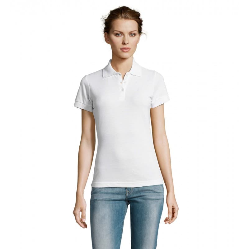 Sol's - Polo femme polycoton PRIME WOMEN - S - Blanc