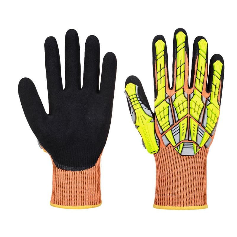 Portwest - Gants anti-impacts et anti-coupures de niveau E jauge 13 DX VHR en TPR et nitrile sablé - 9 - Orange