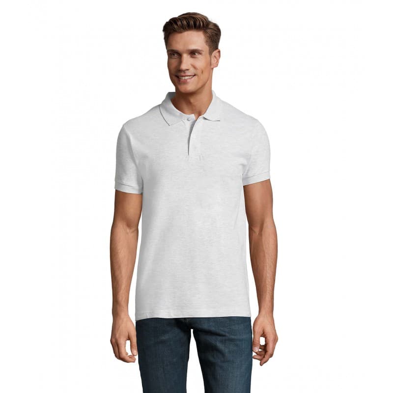 Sol's - Polo homme PERFECT MEN - S - Blanc Chiné