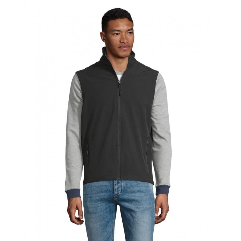 Sol's - Softshell homme sans manches RACE BW MEN - S - Noir
