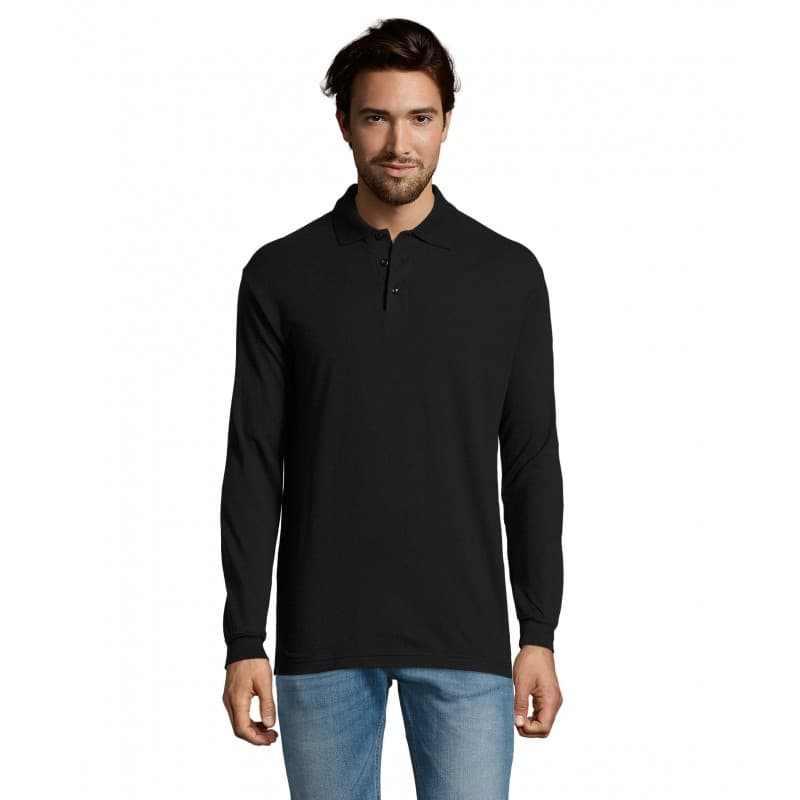Sol's - Polo homme STAR - S - Noir